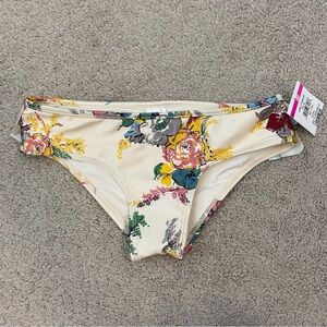Zimmermann Kids Ruffle Bikini Bottoms In Honey Garden Floral‎ Size 10